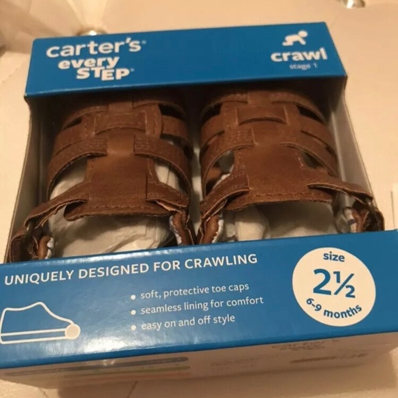 Carter’s Every Step Stage 1 Crawl Shoes 2 or 2.5 - Picture 4 of 7